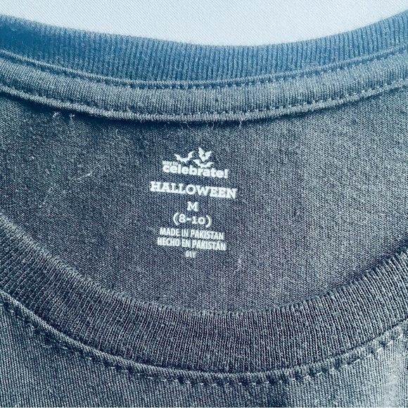 Way to Celebrate Halloween T-shirt Top Multicolor Skull Print Size Medium - Picture 7 of 7